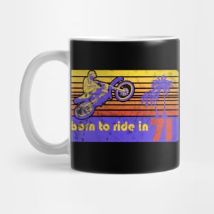 1971 50th Birthday Dirt Bike Rider MX Racer Mug